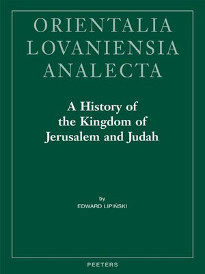 cover image of A History of the Kingdom of Jerusalem and Judah